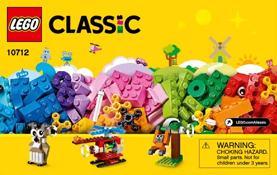 Building Instructions - LEGO - Classic - 10712 - Bricks and Gears: Page 1