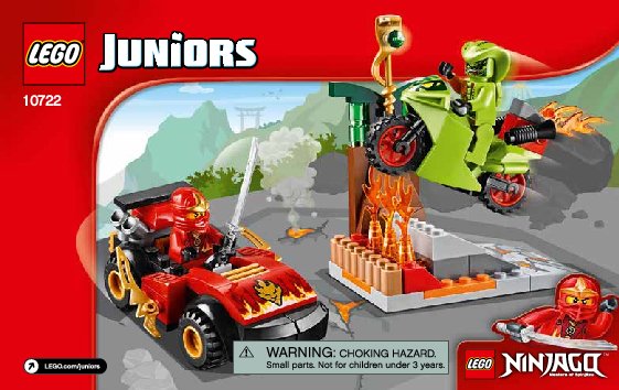 Building Instructions - LEGO - Juniors - 10722 - Snake Showdown: Page 1