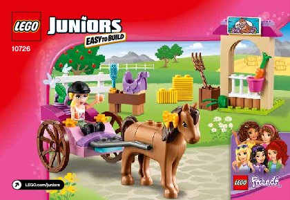 Building Instructions - LEGO - Juniors - 10726 - Stephanie's Horse Carriage: Page 1