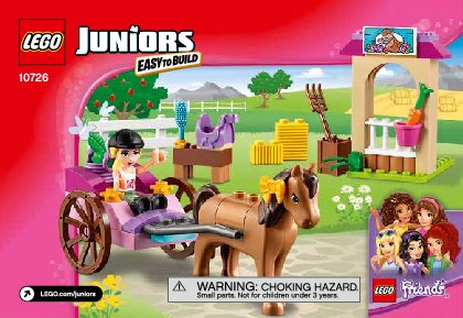 Building Instructions - LEGO - Juniors - 10726 - Stephanie's Horse Carriage: Page 1