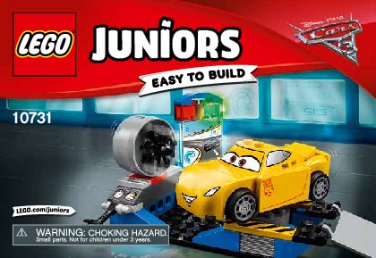 Building Instructions - LEGO - Juniors - 10731 - Cruz Ramirez Race Simulator: Page 1