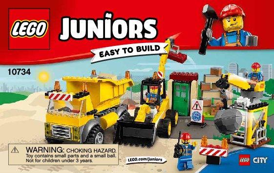 Building Instructions - LEGO - Juniors - 10734 - Demolition Site: Page 1