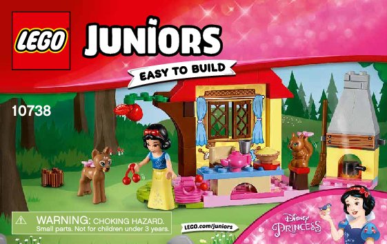 Building Instructions - LEGO - Juniors - 10738 - Snow White's Forest Cottage: Page 1