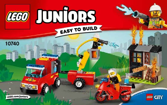 Building Instructions - LEGO - Juniors - 10740 - Fire Patrol Suitcase: Page 1