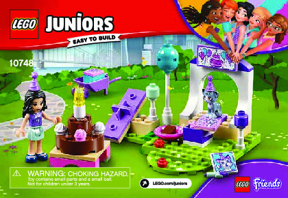 Building Instructions - LEGO - Juniors - 10748 - Emma's Pet Party: Page 1