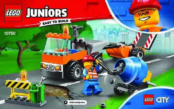 Building Instructions LEGO Juniors 10750 Road Repair Truck