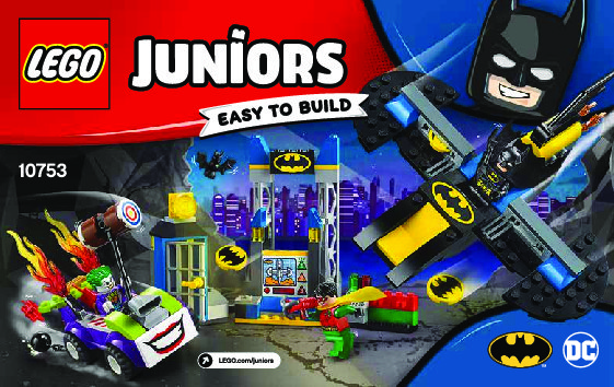 Building Instructions - LEGO - Juniors - 10753 - The Joker™ Batcave Attack: Page 1