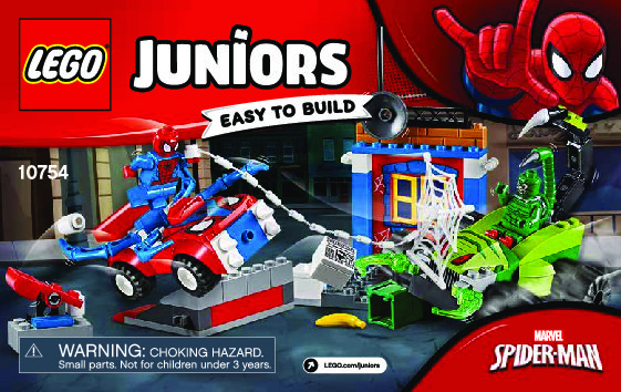 Building Instructions - LEGO - Juniors - 10754 - Spider-Man vs. Scorpion Street Showdown: Page 1