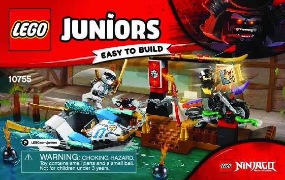 Building Instructions - LEGO - Juniors - 10755 - Zane's Ninja Boat Pursuit: Page 1