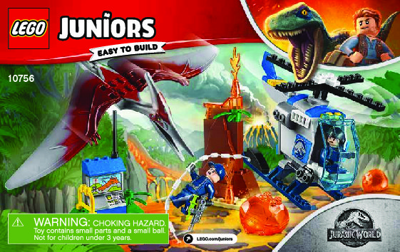 Building Instructions - LEGO - Juniors - 10756 - Pteranodon Escape: Page 1