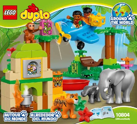 Building Instructions - LEGO - DUPLO - 10804 - Jungle: Page 1