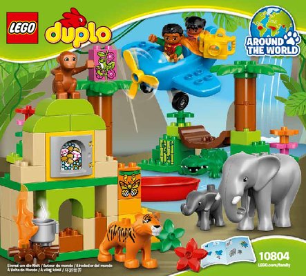 Building Instructions - LEGO - DUPLO - 10804 - Jungle: Page 1