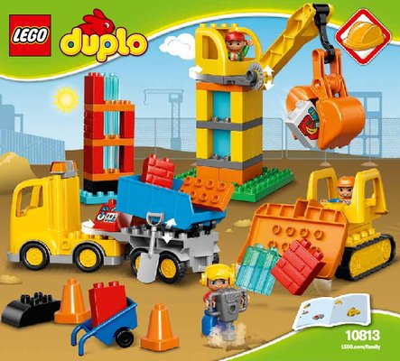 Building Instructions - LEGO - DUPLO - 10813 - Big Construction Site: Page 1