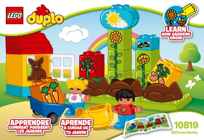 Building Instructions - LEGO - DUPLO - 10819 - My First Garden: Page 1