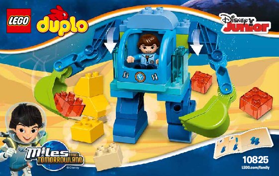 Building Instructions - LEGO - DUPLO - 10825 - Miles´ Exo-Flex Suit: Page 1