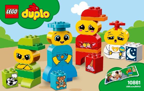 Building Instructions - LEGO - DUPLO - 10861 - My First Emotions: Page 1