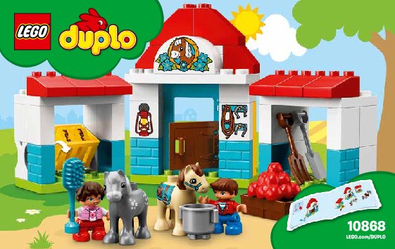 Building Instructions - LEGO - DUPLO - 10868 - Farm Pony Stable: Page 1