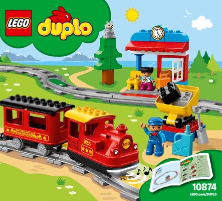 Building Instructions - LEGO - 10874 - Steam Train: Page 1