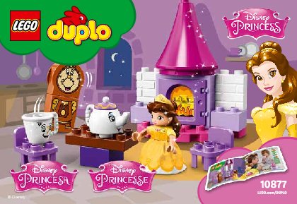 Building Instructions - LEGO - DUPLO - 10877 - Belle´s Tea Party: Page 1