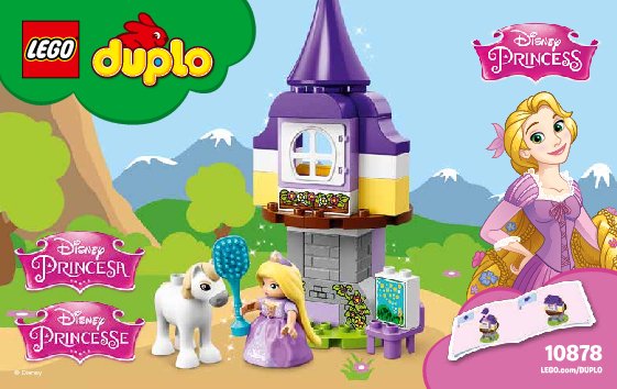 Building Instructions - LEGO - DUPLO - 10878 - Rapunzel´s Tower: Page 1