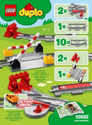 Building Instructions - LEGO - 10882 - Train Tracks: Page 1