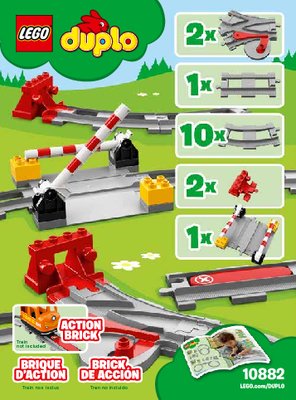 Building Instructions - LEGO - 10882 - Train Tracks: Page 1