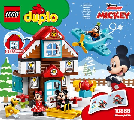 Building Instructions - LEGO - 10889 - Mickey's Vacation House: Page 1