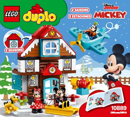 Building Instructions - LEGO - 10889 - Mickey's Vacation House: Page 1