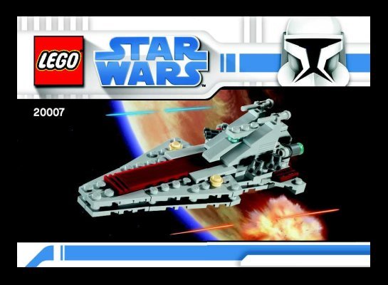 Building Instructions - LEGO - 20007 - Republic Attack Cruiser: Page 1