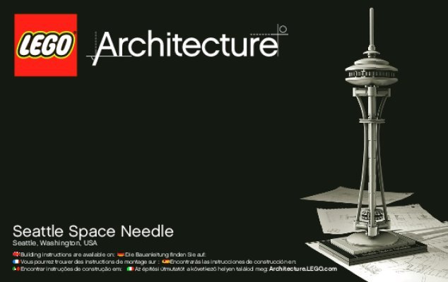 Building Instructions - LEGO - Architecture - 21003 - Seattle Space Needle: Page 1