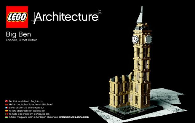 Building Instructions - LEGO - Architecture - 21013 - Big Ben: Page 1