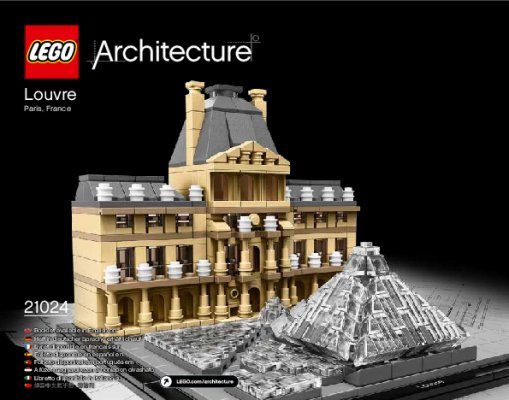 Building Instructions - LEGO - Architecture - 21024 - Louvre: Page 1