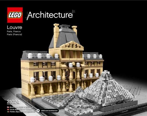 Building Instructions - LEGO - Architecture - 21024 - Louvre: Page 1