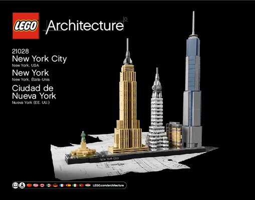 Building Instructions - LEGO - Architecture - 21028 - New York City: Page 1