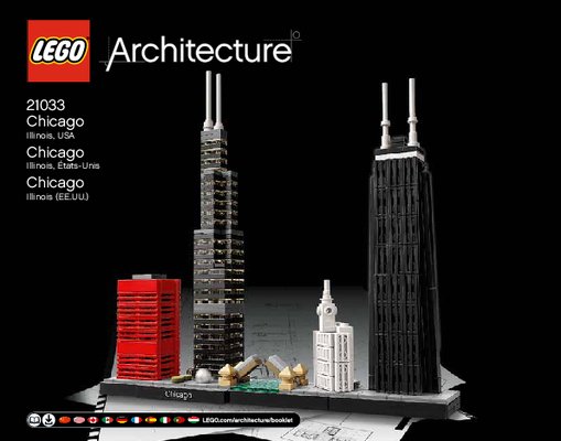 Building Instructions - LEGO - Architecture - 21033 - Chicago: Page 1