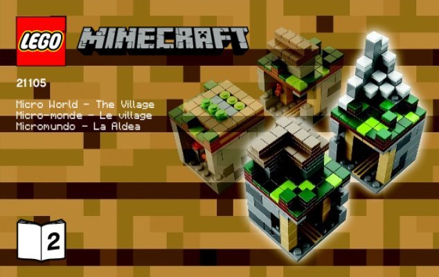 Building Instructions - LEGO - Minecraft - 21105 - Micro World – The Village: Page 1