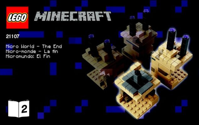 Building Instructions - LEGO - Minecraft - 21107 - Micro World – The End: Page 1