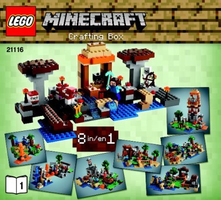 Building Instructions - LEGO - Minecraft - 21116 - Crafting Box: Page 1