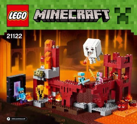 Building Instructions - LEGO - Minecraft - 21122 - The Nether Fortress: Page 1