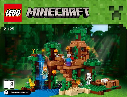 Building Instructions - LEGO - Minecraft - 21125 - The Jungle Tree House: Page 1