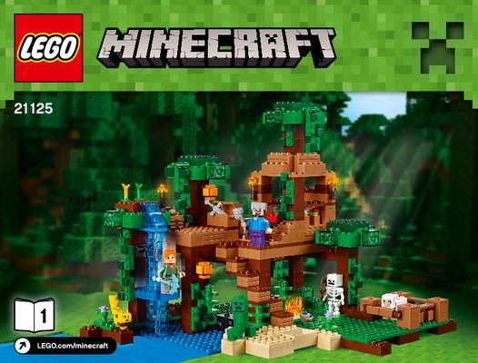 Building Instructions - LEGO - Minecraft - 21125 - The Jungle Tree House: Page 1