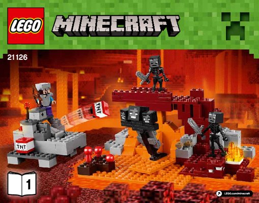 Building Instructions - LEGO - Minecraft - 21126 - The Wither: Page 1