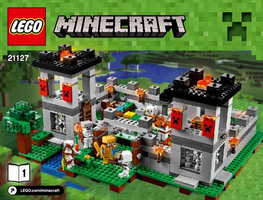 Building Instructions - LEGO - Minecraft - 21127 - The Fortress: Page 1