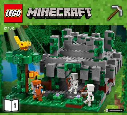 Building Instructions - LEGO - Minecraft - 21132 - The Jungle Temple: Page 1