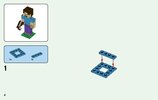 Building Instructions - LEGO - 21148 - Minecraft™ Steve BigFig with Parrot: Page 4