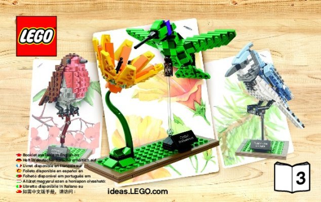 Building Instructions - LEGO - Ideas - 21301 - Birds: Page 1