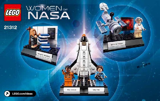 Building Instructions - LEGO - Ideas - 21312 - Women of NASA: Page 1