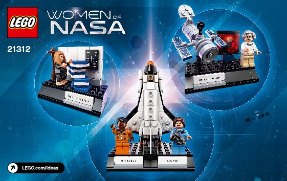 Building Instructions - LEGO - Ideas - 21312 - Women of NASA: Page 1