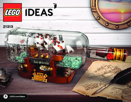 Building Instructions - LEGO - Ideas - 21313 - Ship in a Bottle: Page 1