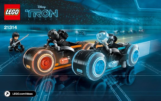 Building Instructions - LEGO - Ideas - 21314 - TRON: Legacy: Page 1